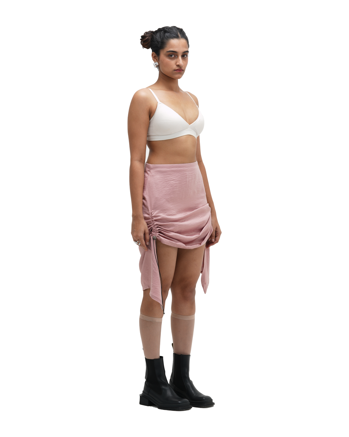 COWL FRAME TOP WITH RUCH HOUR SKIRT