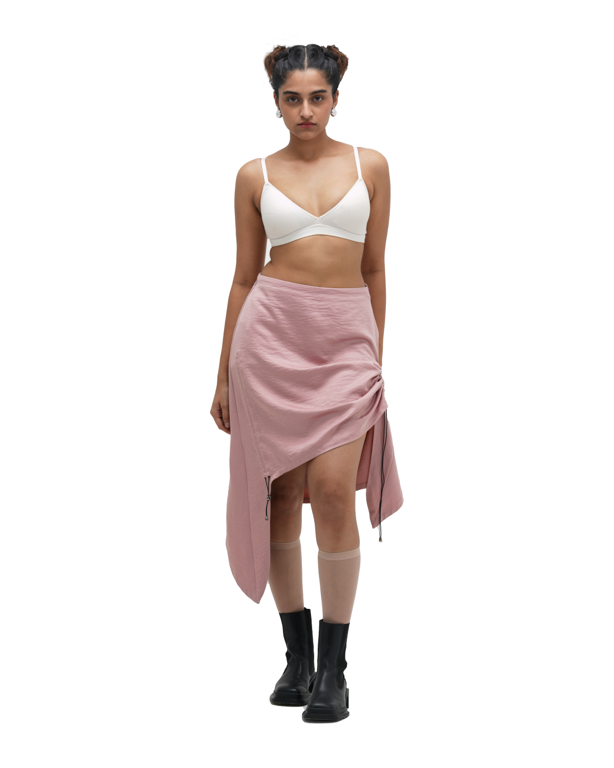 RUCH HOUR SKIRT - PINK