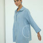 Sari Embroidered Shirt Dress