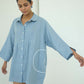 Sari Embroidered Shirt Dress