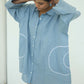 Sari Embroidered Shirt Dress