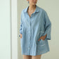 Sari Embroidered Shirt Dress