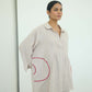 Sari Embroidered Shirt Dress