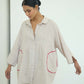 Sari Embroidered Shirt Dress