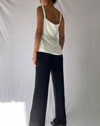 Silky Collar Slip Top