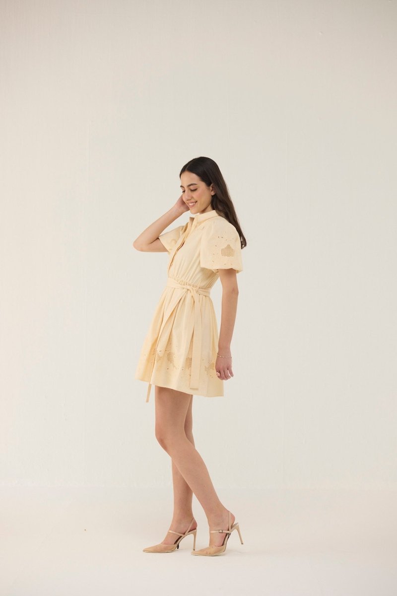 Sorbet Dress Yellow - Calling June India