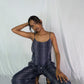 Striped Slip Top- Navy