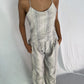 Striped Slip Top- White