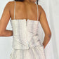 Striped Slip Top- White