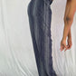 Striped Trousers- Navy