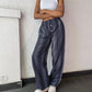 Striped Trousers- Navy