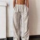 Striped Trousers- White