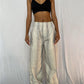 Striped Trousers- White