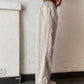 Striped Trousers- White