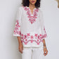 Yarrow Hand Embroidered Kaftan Co-Ord Set - Calling June India