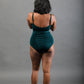 Underwired and Padded One piece Swimsuit- Forest Green