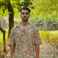 Hand Block Printed 100% Cotton Shirt - Mughal Vines
