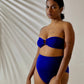 High Waist and Medium Coverage Bikini Bottom - Royal Blue