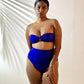 High Waist and Medium Coverage Bikini Bottom - Royal Blue