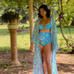 Kaftaan with Drawstring Waist - Lotus Pond