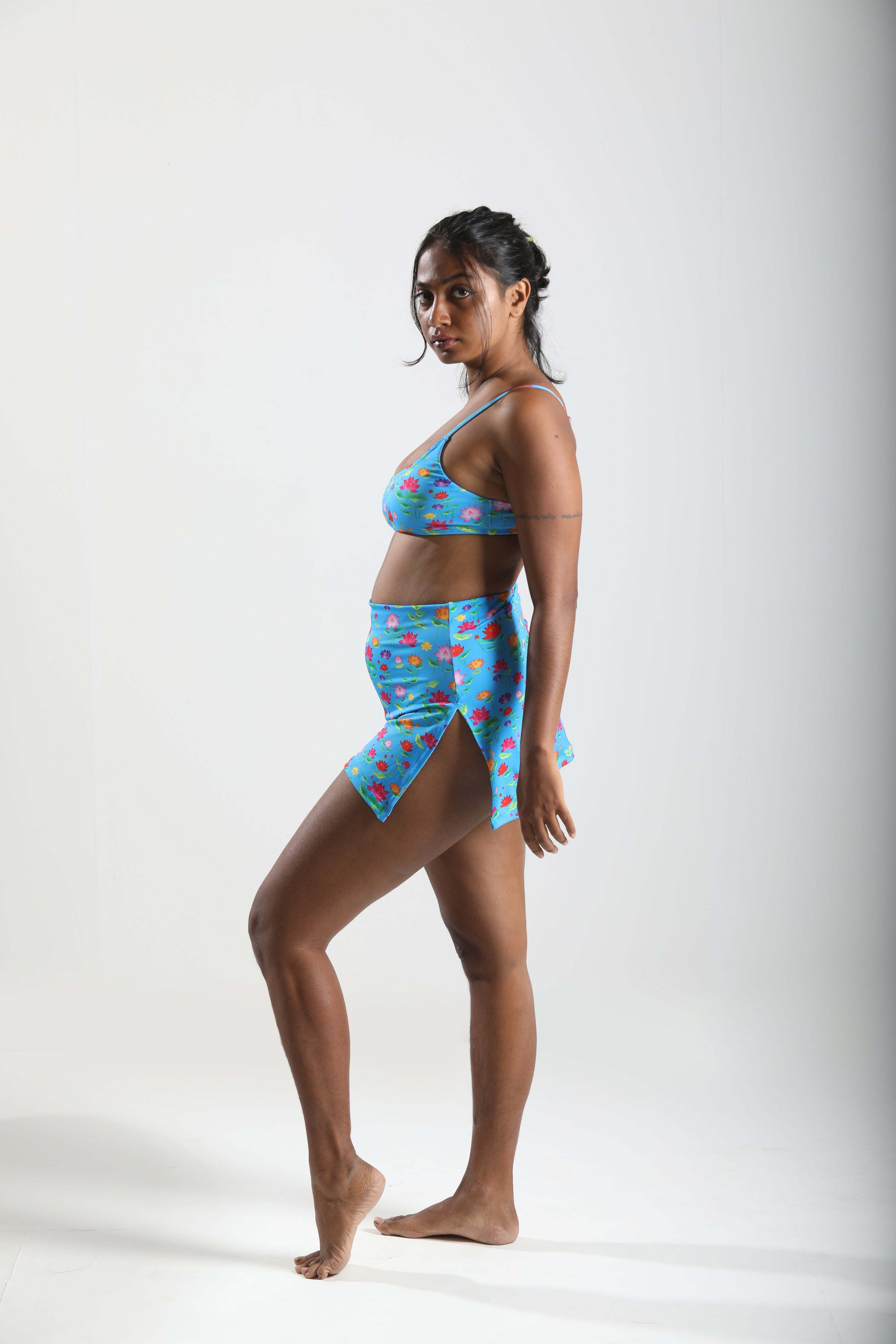 Coverall Bikini Bottom - Lotus Pond