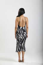 Slink Midi Skirt - Noir Wave