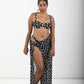 Classic Long Sarong - Noir Dot
