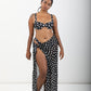 Classic Long Sarong - Noir Dot