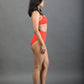 High Waist Bikini Bottom - Orange