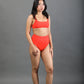 High Waist Bikini Bottom - Orange