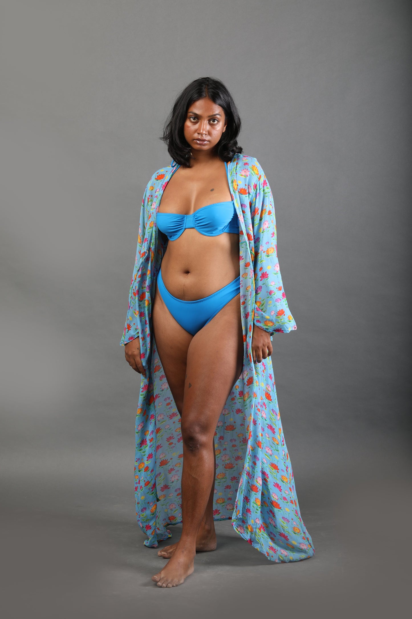 Low Rise Bikini Bottom - Cerulean Blue