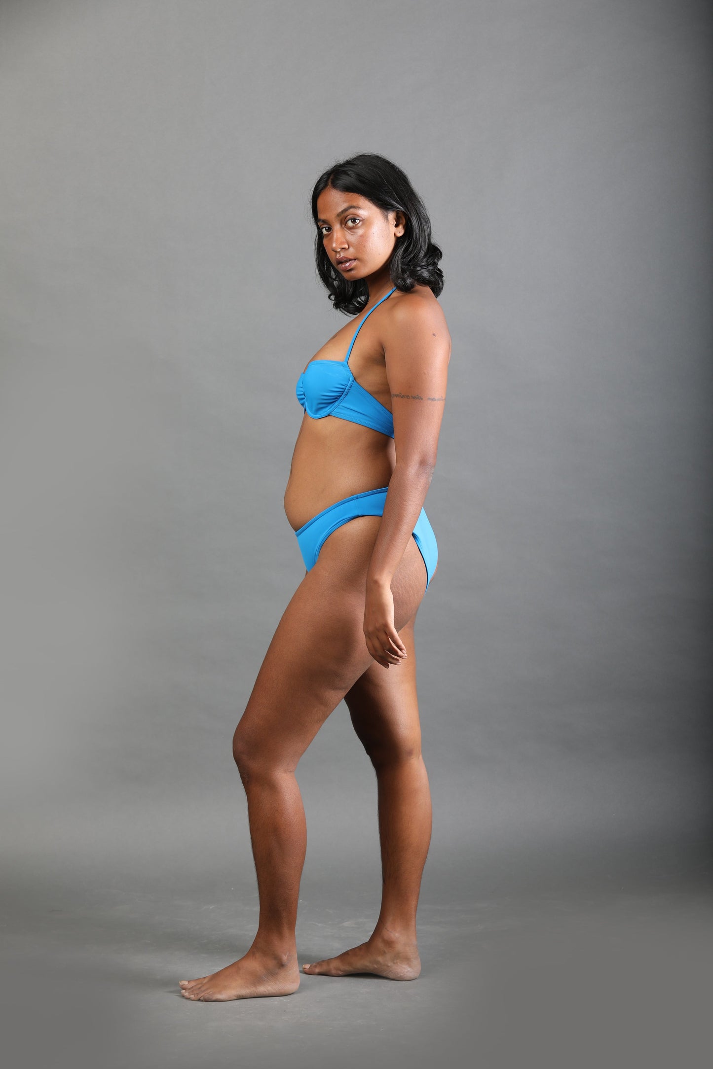 Low Rise Bikini Bottom - Cerulean Blue