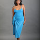 Classic Long Sarong - Cerulean Shimmer