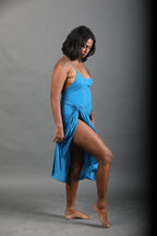 Classic Long Sarong - Cerulean Shimmer
