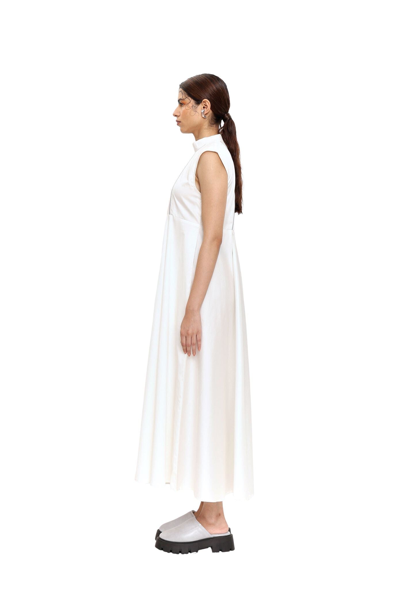 Take On The World A-Line Dress in white