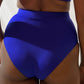 High Waist and Medium Coverage Bikini Bottom - Royal Blue