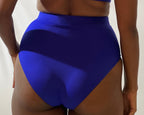 High Waist and Medium Coverage Bikini Bottom - Royal Blue