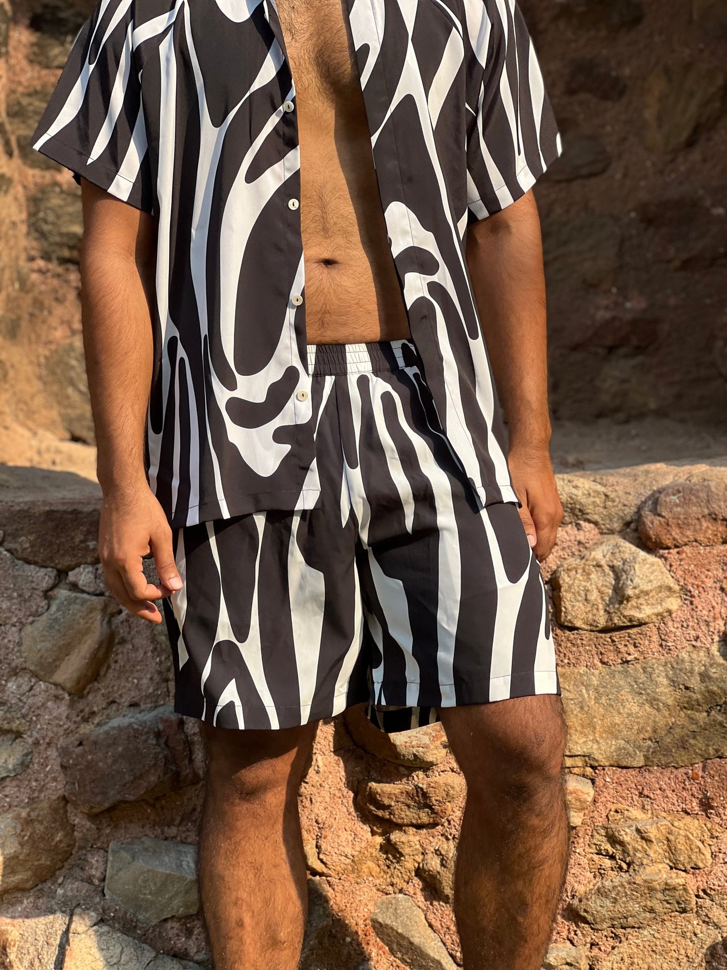 Swim Shorts - Noir Wave