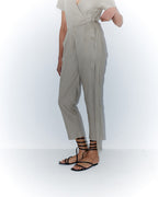 Cropped Wrap Jumpsuit