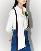 Brush Strokes Crop Shirt