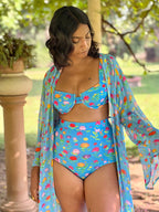 Kaftaan with Drawstring Waist - Lotus Pond