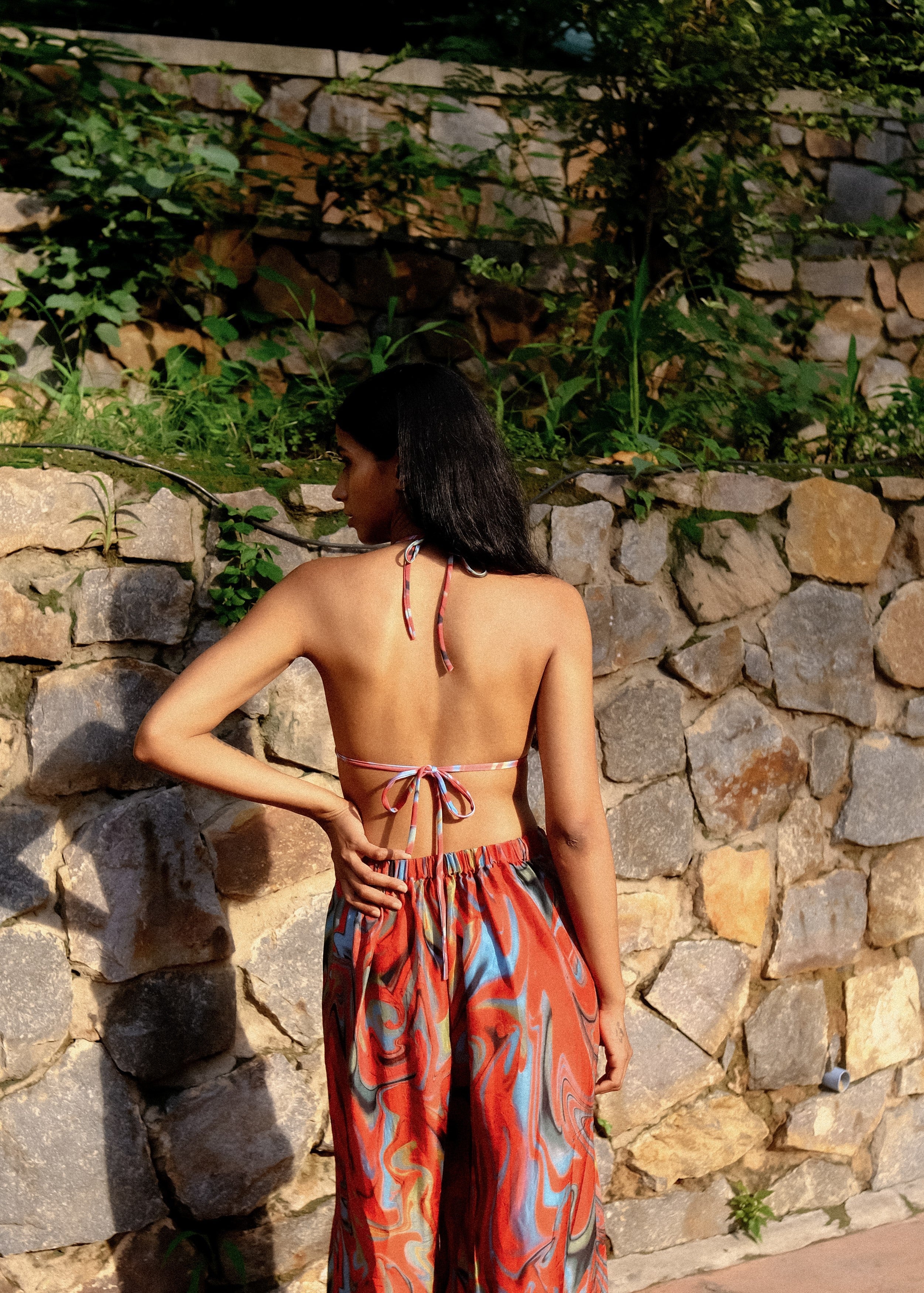 Cayenne Wave Lounge Trousers with Pockets