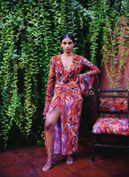 Cayenne Wave Waist Defining Ruched Sarong Skirt