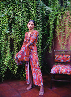 Cayenne Wave Waist Defining Ruched Sarong Skirt