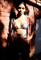 Cayenne Wave High Waist Shorts With Side Pockets