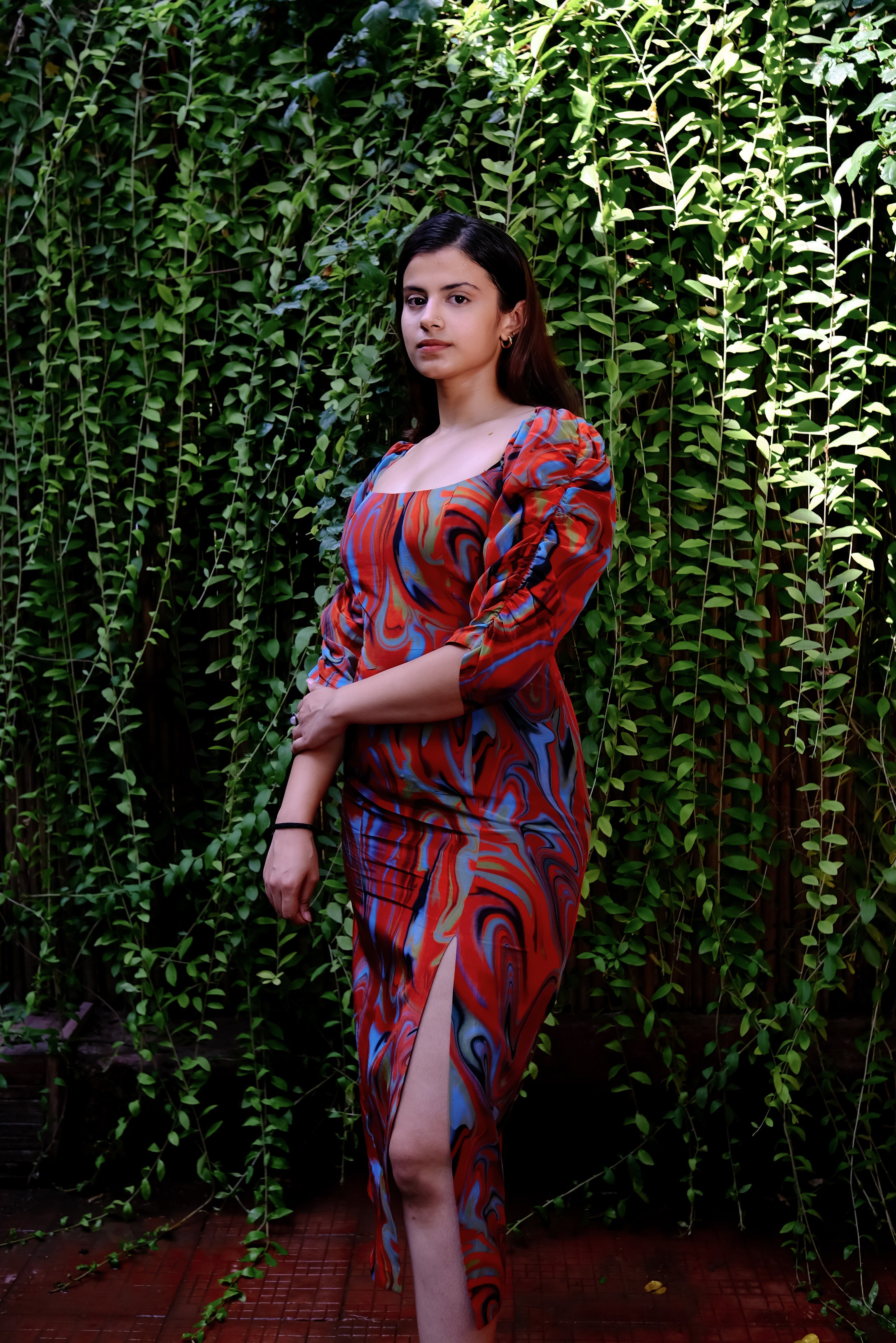 Cayenne Wave Waist Cinching Dress