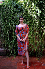 Cayenne Wave Waist Cinching Dress