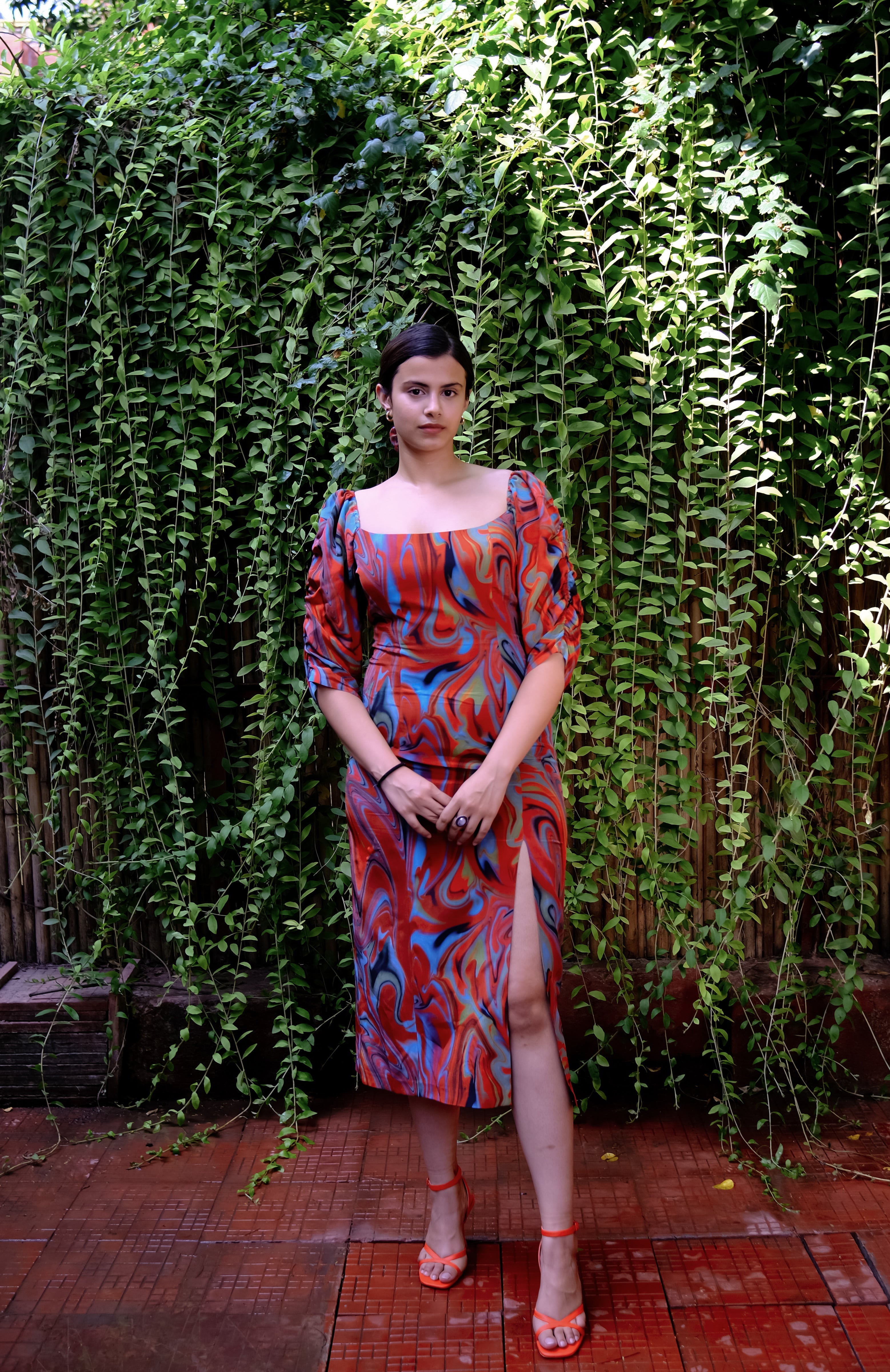 Cayenne Wave Waist Cinching Dress