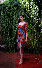 Cayenne Wave Waist Cinching Dress