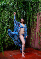 Cosmic Wave Front Open Kaftaan